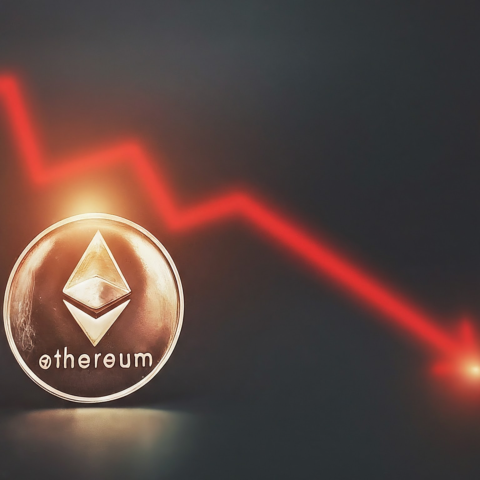Risco com Ethereum supera Bitcoin: Sinal de baixa para o ETH?