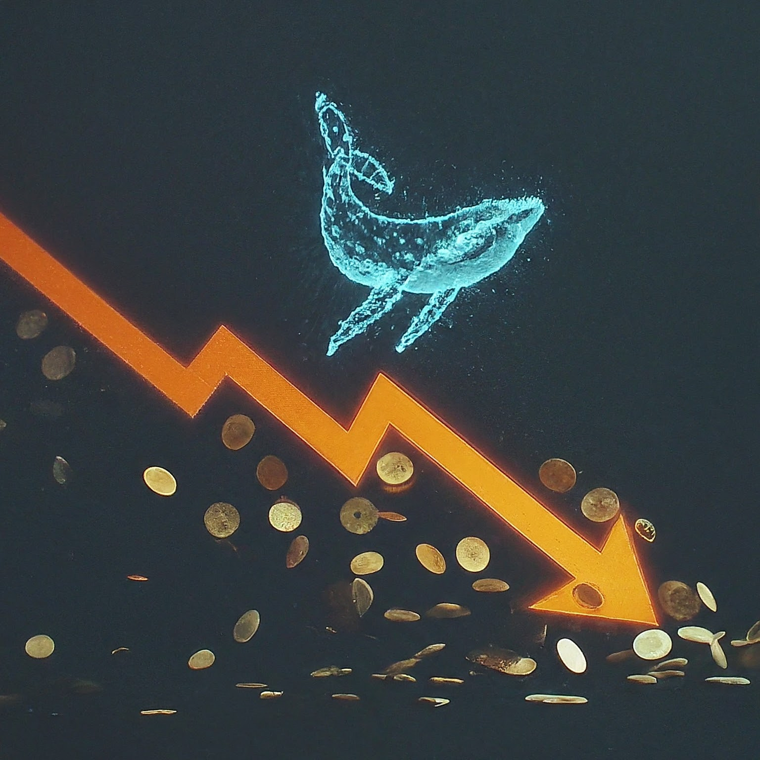 Queda Brusca de Preços Liquida Posição de Baleia de Ether: US$ 45 Milhões Perdidos
